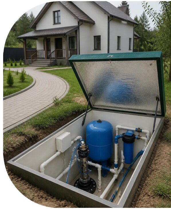 Автономное водоснабжение дома в Тулуне от 161850 р. | АПаруса-Тлн