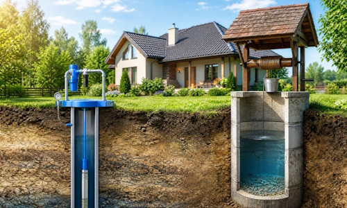 Автономное водоснабжение загородного дома Тулун: скважина или колодец 